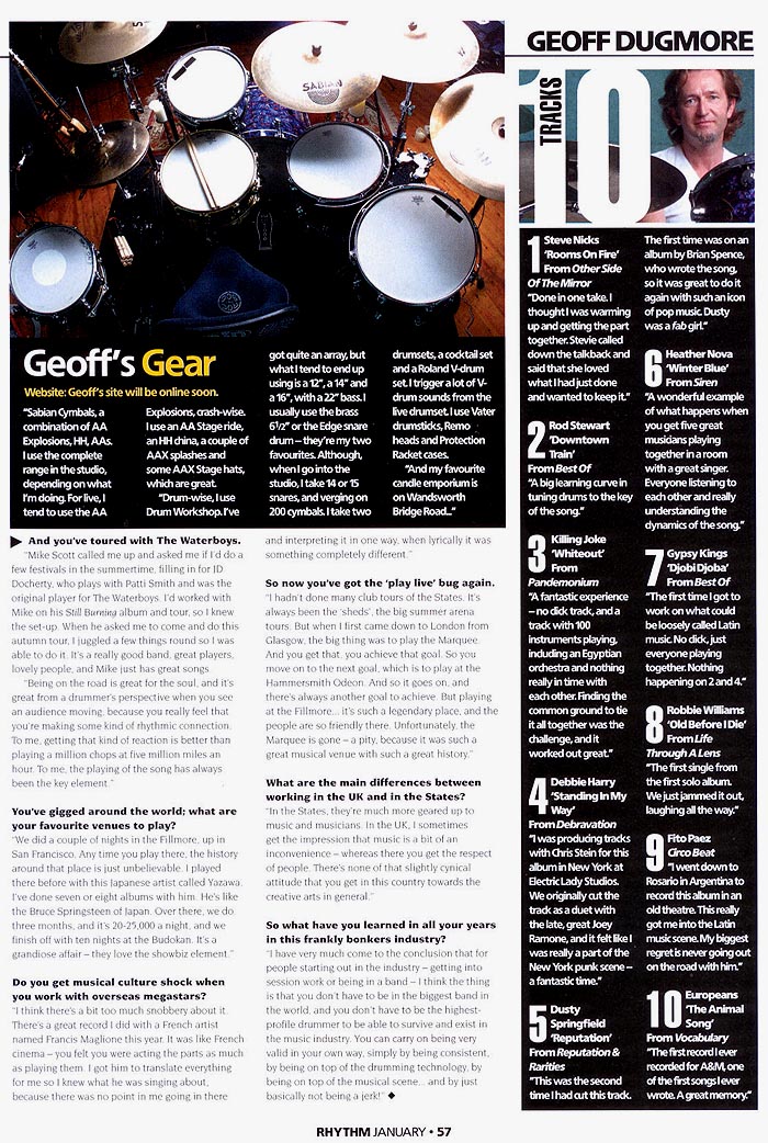 rhythm magazine page three